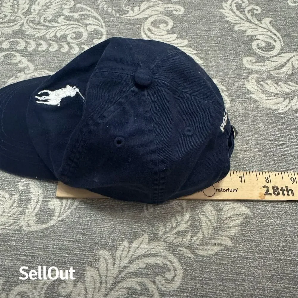 Polo Ralph Lauren Navy Big Pony #3 Adjustable Baseball Golf Hat Toddler 2T - 4T